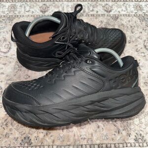 Hoka One One Bondi 8 Triple Black Athletic Sneakers SR 1110521-BBLC Sz 11 W/9.5M